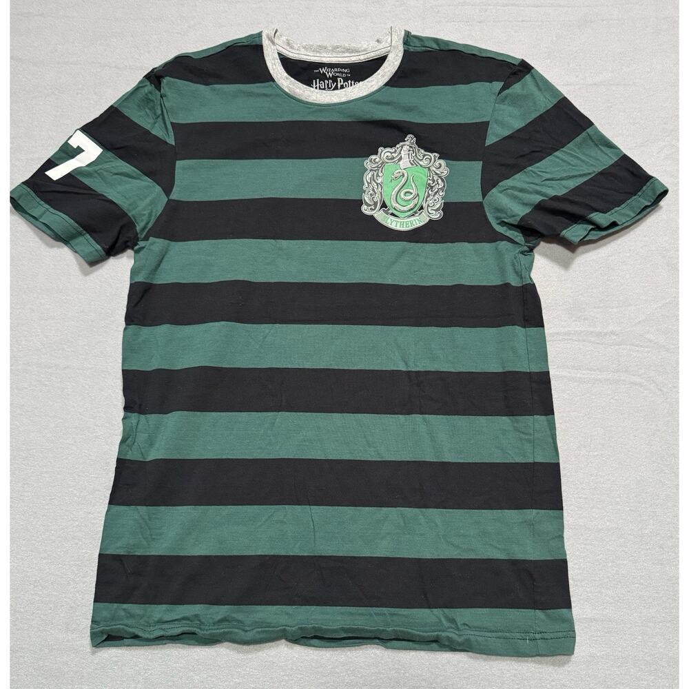 Wizarding World of Harry Potter Slytherin 07 Striped Shirt SMALL